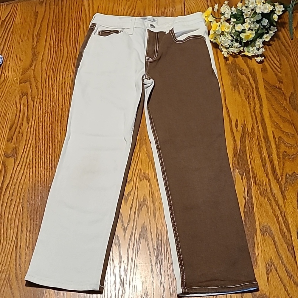 Abercrombie kids Straight Leg 2 Color Jeans - Girls 13/14 Short - Picture 2 of 10